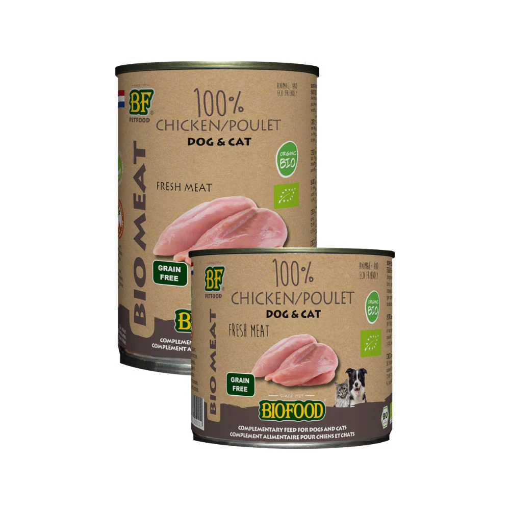 Biofood Organic 100% Kip - Hond & Kat - Afbeelding 2
