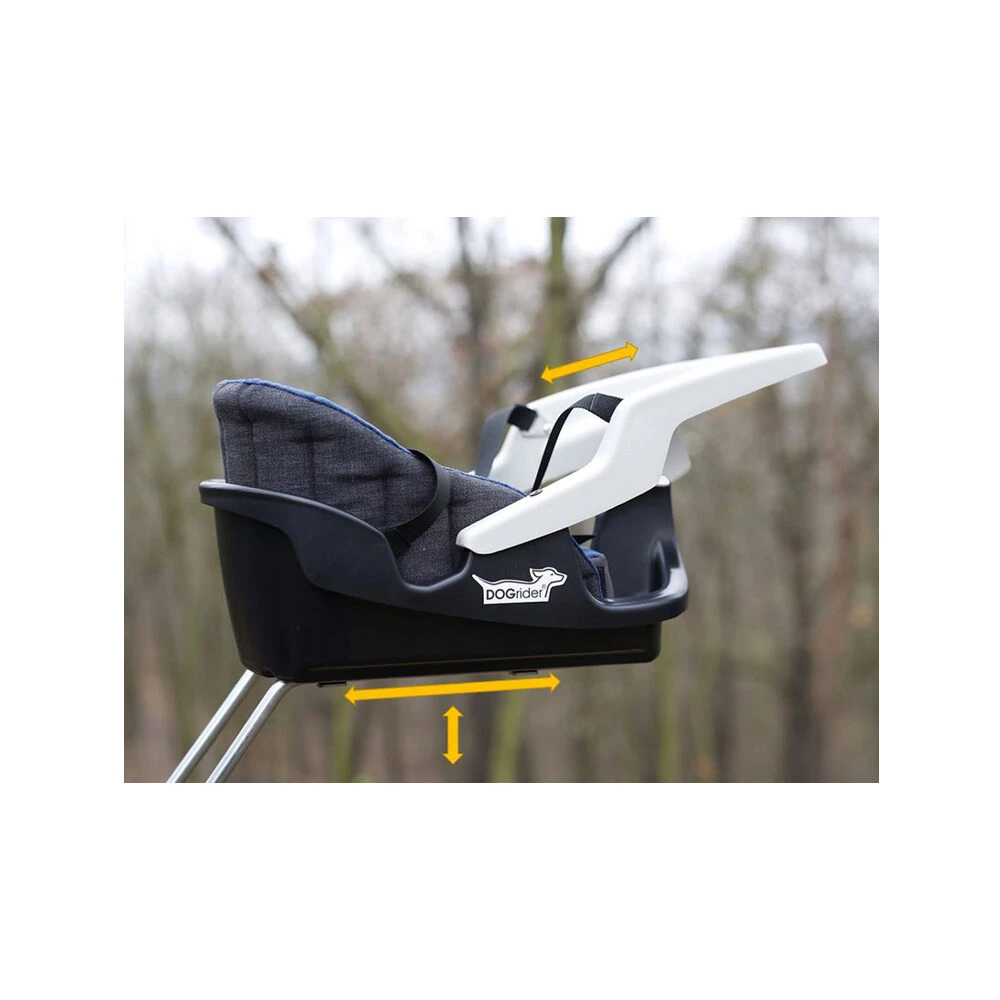 Dogrider Dog Seat + Mand - Grijs 11 Dogrider Dog Seat + Mand - Grijs - Afbeelding 9