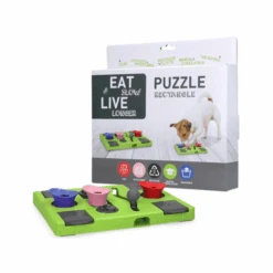 Eat Slow Live Longer Puzzle Antischrok Voerbak -Hondenbenodigdheden Winkel eat slow live longer puzzle rectangle 136178 0500 none