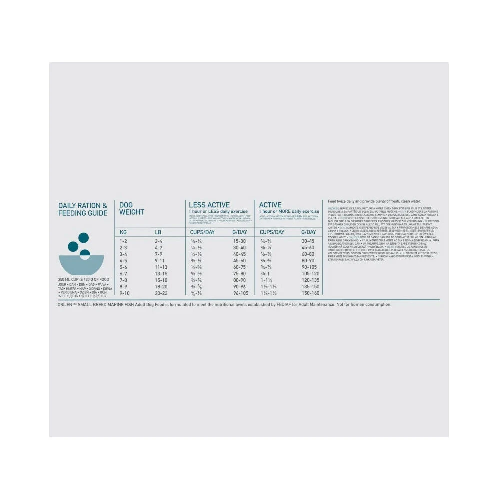 Orijen Small Breed Marine Fish 7 Orijen Small Breed Marine Fish - Afbeelding 5