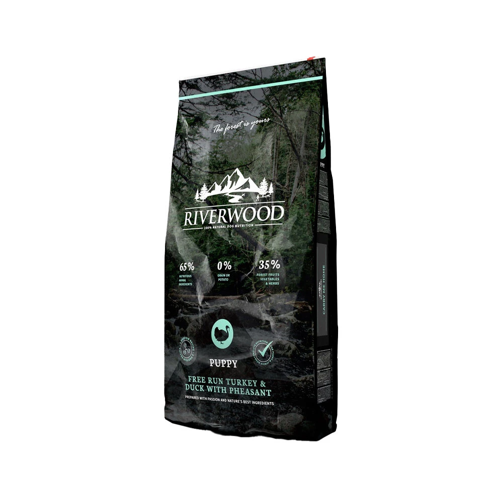 Riverwood Puppy Hondenvoer - Kalkoen & Eend Met Fazant 5 Riverwood Puppy Hondenvoer - Kalkoen & Eend Met Fazant - Afbeelding 3