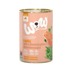 WOW! Adult Hondenvoer - Blik -Hondenbenodigdheden Winkel wow adult hondenvoer blik zalm 6 x 800 g 128872 0500 none