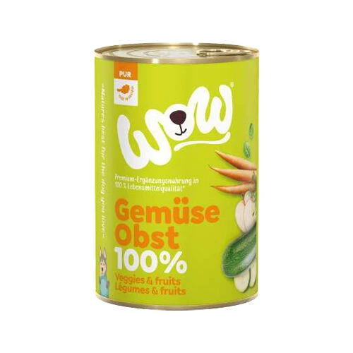 WOW! PUUR 100% Hondenvoer - Groenten En Fruit - Blik 4 WOW! PUUR 100% Hondenvoer - Groenten En Fruit - Blik - Afbeelding 2