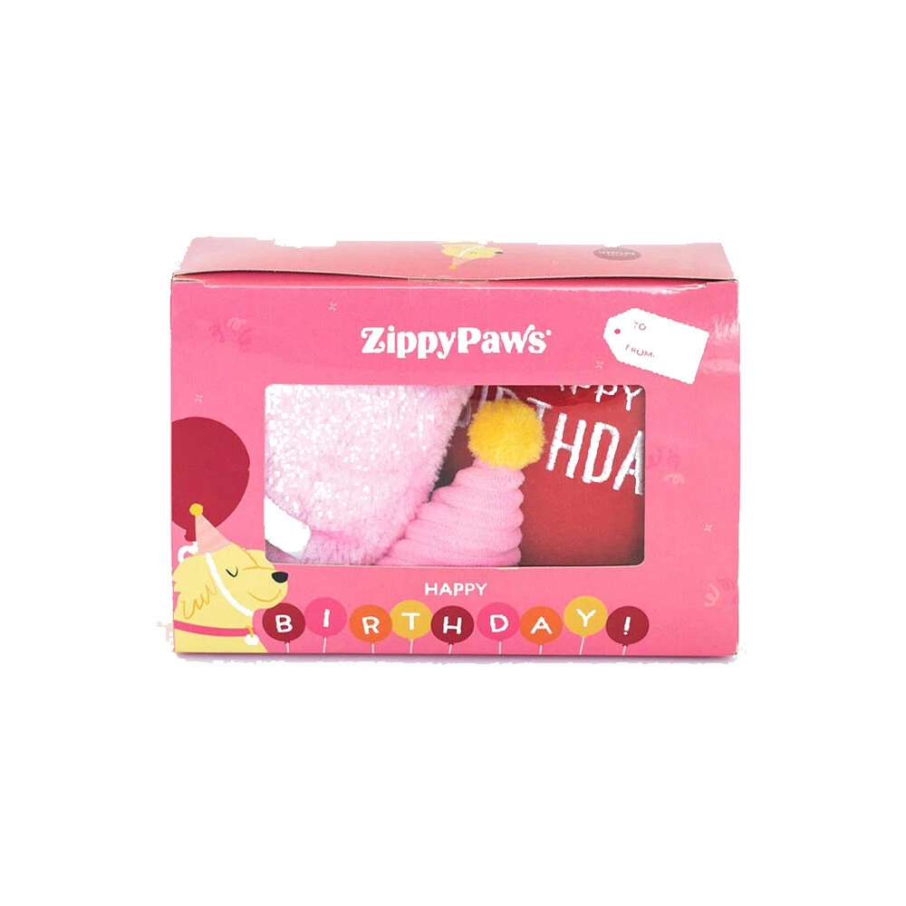 ZippyPaws Pup Birthday Box Pink 5 ZippyPaws Pup Birthday Box Pink - Afbeelding 3